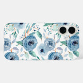 Coques Case-Mate iPhone Aquarelle bleu vert (Verso (horizontal))