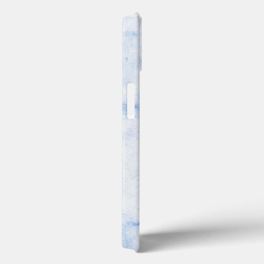 Coques Case-Mate iPhone Aquarelle Bleue Élégante (Verso / Droite)