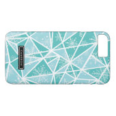 Coques Case-Mate iPhone Aquarelle bleue Flubes géométriques Motif II (Dos (Horizontal))