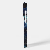 Coques Case-Mate iPhone Aquarelle bleue Galaxy Space Stars Nom (Verso / Gauche)
