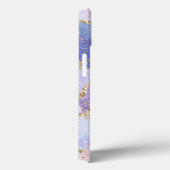 Coques Case-Mate iPhone Aquarelle bleue Parties scintillant or Agate perso (Verso / Droite)