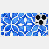 Coques Case-Mate iPhone Aquarelle bleue Toscane italienne Carrelage (Verso (horizontal))