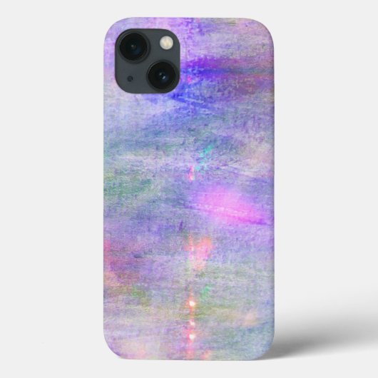 Coques Case-Mate iPhone aquarelle bleue transparente, rose arrière - plan (Verso)