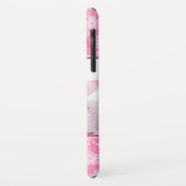 Coques Case-Mate iPhone Aquarelle Blossom rose Monogramme photo (Dos/Gauche)