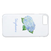 Coques Case-Mate iPhone Aquarelle Blue Hydrangea (Dos (Horizontal))