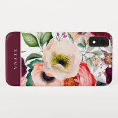 Coques Case-Mate iPhone Aquarelle Bohème motif floral (Dos (Horizontal))