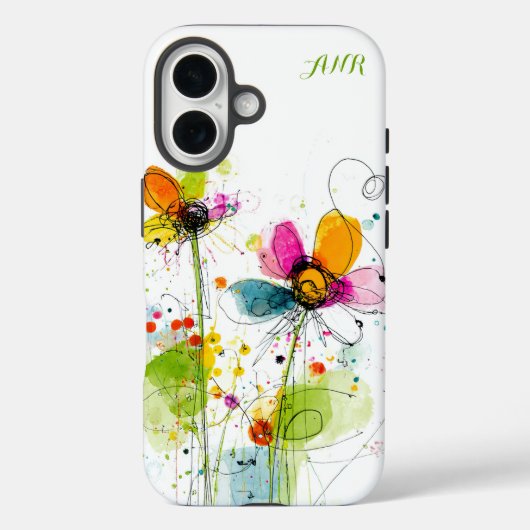 Coques Case-Mate iPhone Aquarelle Boho Abstraite chic (Verso)
