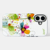 Coques Case-Mate iPhone Aquarelle Boho Abstraite chic (Verso (horizontal))