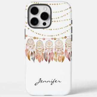 Coques iPhone 16 Pro Max Aquarelle Boho Indian Dreamcatcher iPhone