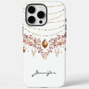 Coques iPhone 16 Pro Max Aquarelle Boho Leaf Native American iPhone