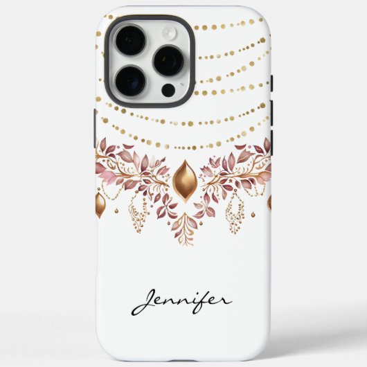 Coques Case-Mate iPhone Aquarelle Boho Leaf Native American iPhone (Verso)