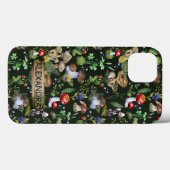 Coques Case-Mate iPhone Aquarelle Bois Champignons Moss Nom du Motif (Verso (horizontal))