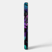 Coques Case-Mate iPhone Aquarelle Botanique bleu Pink Leaf (Verso / Gauche)