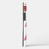 Coques Case-Mate iPhone Aquarelle Botanique Vert Nom personnalisé (Verso / Droite)