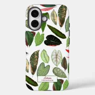 Coques iPhone 16 Aquarelle botanique Vintage verdure Feuilles