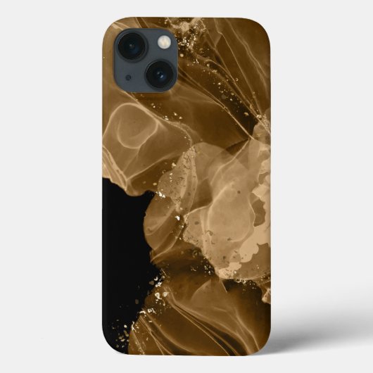 Coques Case-Mate iPhone Aquarelle Brown Gold Parties scintillant iPhone / (Verso)