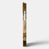 Coques Case-Mate iPhone Aquarelle Brown Gold Parties scintillant iPhone / (Verso / Gauche)