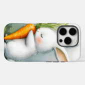 Coques Case-Mate iPhone Aquarelle Bunny Happy Harvest (Verso (horizontal))