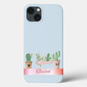 Coques Case-Mate iPhone Aquarelle Cactus, Bande (Verso)
