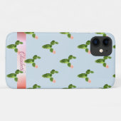 Coques Case-Mate iPhone Aquarelle Cactus, Bande - Personnalisée (Dos (Horizontal))