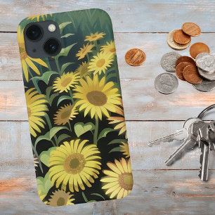 Case-Mate iPhone Case Aquarelle Champ de Fleurs sauvages jaunes