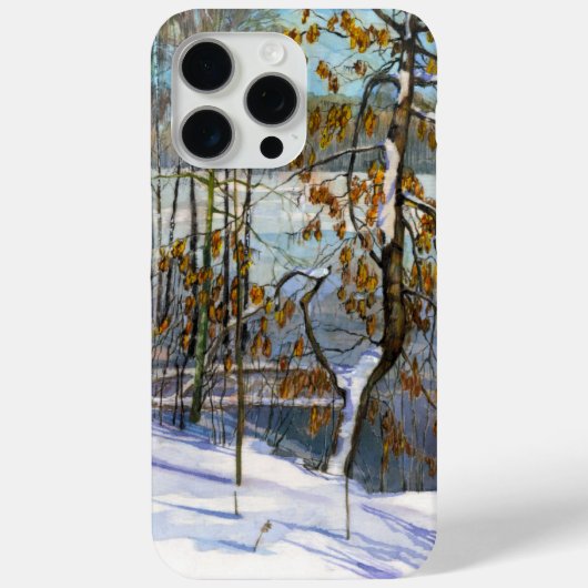 Coques Case-Mate iPhone Aquarelle chute de neige (Verso)
