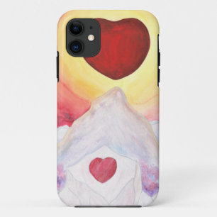 Case-Mate iPhone Case Aquarelle Coeur Amour flottant au-dessus des monta