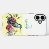 Coques Case-Mate iPhone Aquarelle colorée Colibri Personnalisé (Verso (horizontal))