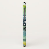 Coques Case-Mate iPhone Aquarelle Coucher de soleil Palm Tree Feuilles (Dos/Gauche)