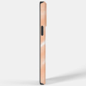 Coques Case-Mate iPhone Aquarelle couleur Fuzz Peach Motif Abstrait (Verso / Droite)