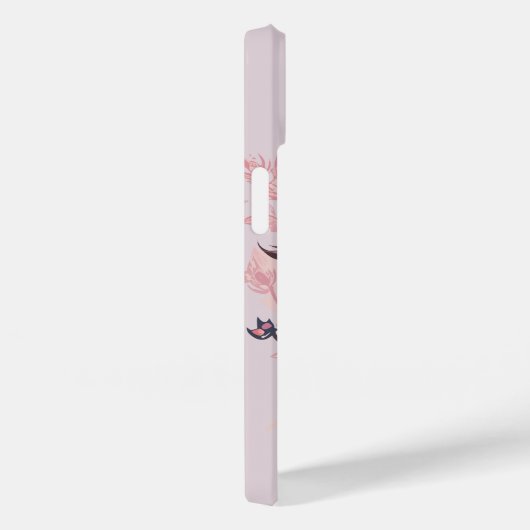 Coques Case-Mate iPhone Aquarelle Cute Hoded Ninja Chat (Verso / Droite)