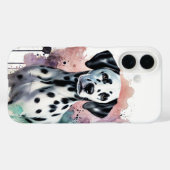 Coques Case-Mate iPhone Aquarelle dalmate (Verso (horizontal))