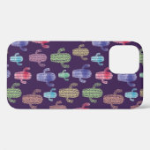 Coques Case-Mate iPhone Aquarelle de cactus tendance tirant en continu mot (Verso (horizontal))