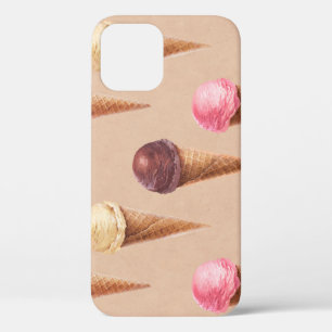 Case-Mate iPhone Case Aquarelle de crème glacée Illustration transparent