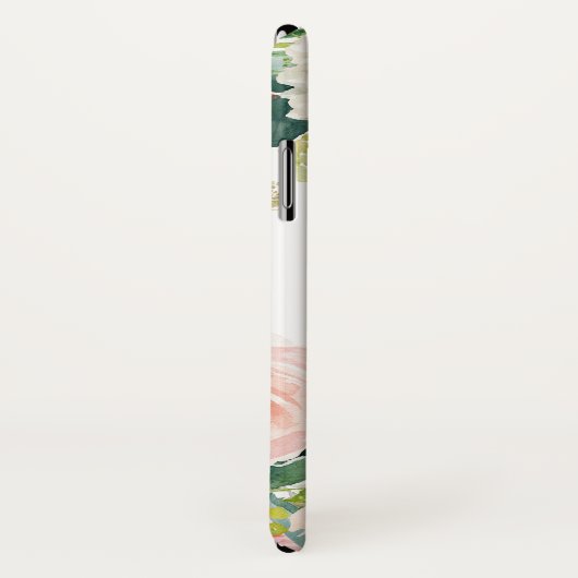 Coques Case-Mate iPhone Aquarelle de fille Nom botanique (Dos/Droite)