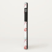 Coques Case-Mate iPhone Aquarelle de Flamant rose rose tropicale monogramm (Dos/Gauche)