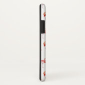Coques Case-Mate iPhone Aquarelle de Flamant rose rose tropicale monogramm (Dos/Droite)