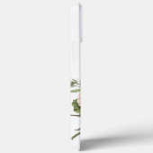 Coques Case-Mate iPhone Aquarelle de fleurs botaniques NOM PERSONNALISÉ (Verso / Droite)