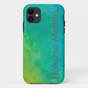 Coque iPhone 11 Aquarelle de Hakuna Matata