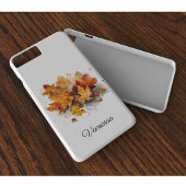 Coques Case-Mate iPhone Aquarelle de l'érable d'automne, personnalisée