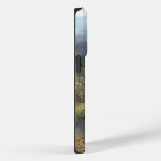 Coques Case-Mate iPhone aquarelle de l'étang d'automne (Verso / Droite)