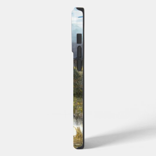 Coques Case-Mate iPhone aquarelle de l'étang d'automne (Verso / Gauche)