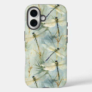 Coques iPhone 16 Aquarelle de libellule paisible