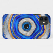 Coques Case-Mate iPhone Aquarelle de l'oeil malin et or (Dos (Horizontal))