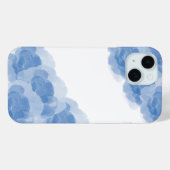 Coques Case-Mate iPhone Aquarelle de luxe Blue Magic Rose Art Abstrait (Verso (horizontal))