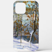 Coques Case-Mate iPhone Aquarelle de neige (Verso)