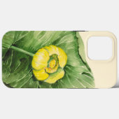Coques Case-Mate iPhone aquarelle de nénuphar (Verso (horizontal))