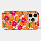 Coques Case-Mate iPhone Aquarelle de pamplemousse (Verso (horizontal))