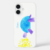 Coques Case-Mate iPhone Aquarelle de petite tortue souriante (Verso)