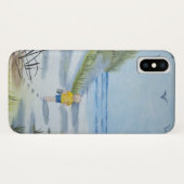 Coques Case-Mate iPhone Aquarelle de plage (Dos (Horizontal))